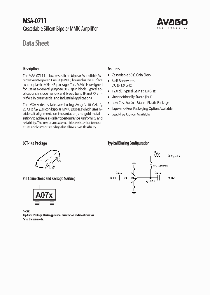 MSA-0711-BLK_4429694.PDF Datasheet