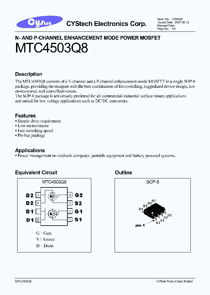 MTC4503Q8_4589899.PDF Datasheet