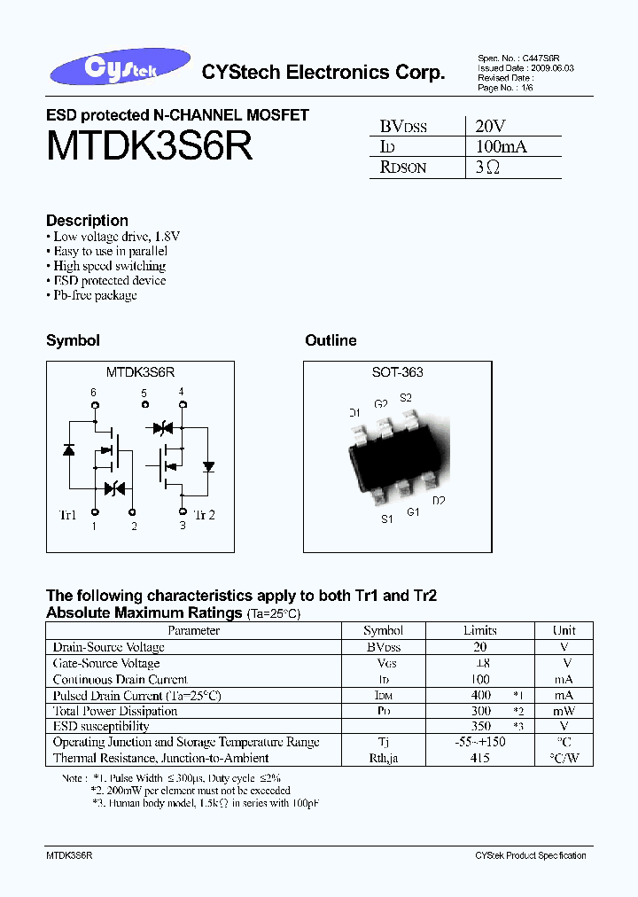 MTDK3S6R_4588530.PDF Datasheet