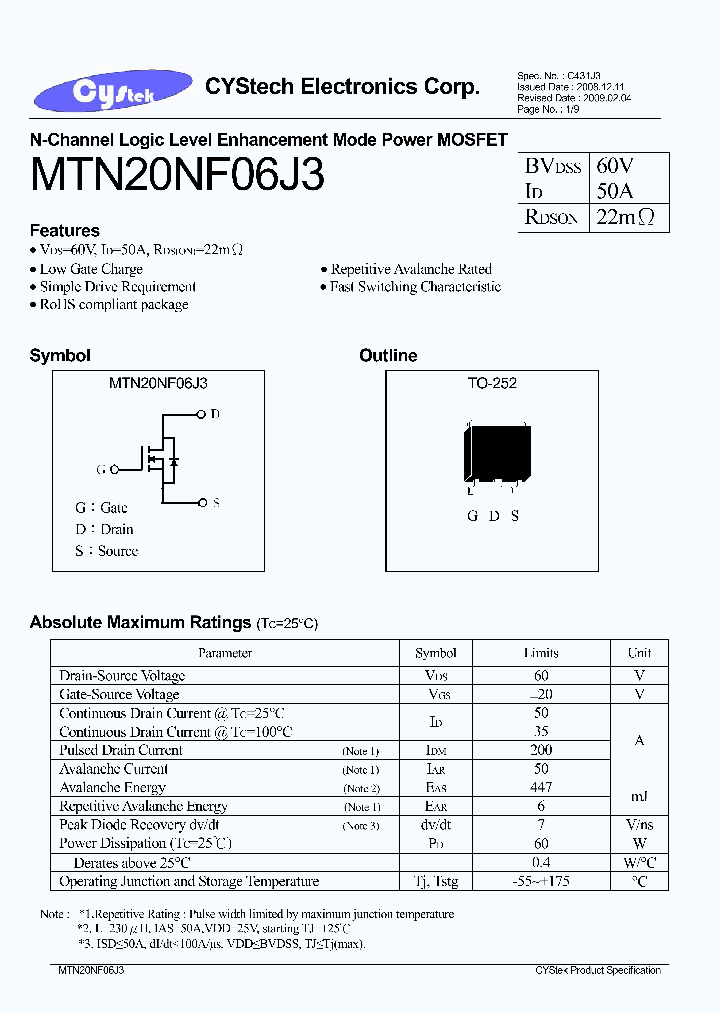 MTN20NF06J3_4559040.PDF Datasheet