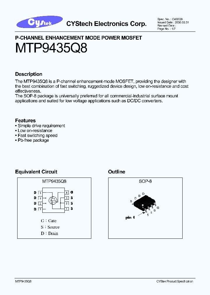 MTP9435Q8_4572395.PDF Datasheet