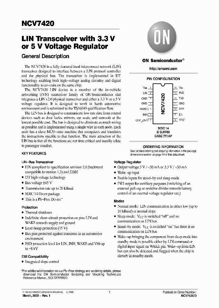 NCV7420D23G_4526758.PDF Datasheet