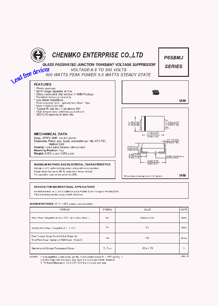 P6SBMJ130APT_4443186.PDF Datasheet