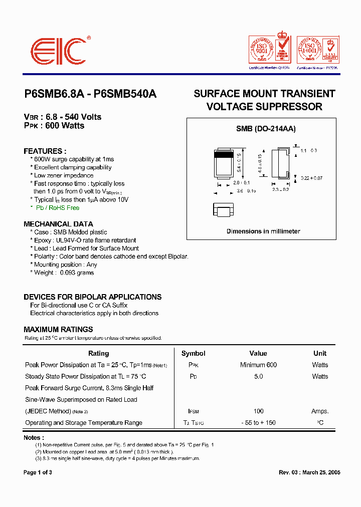 P6SMB440A_4912935.PDF Datasheet