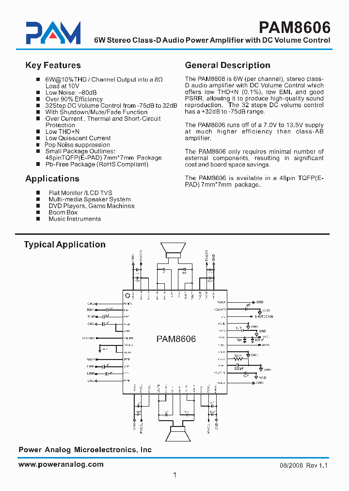 PAM8606_4378253.PDF Datasheet