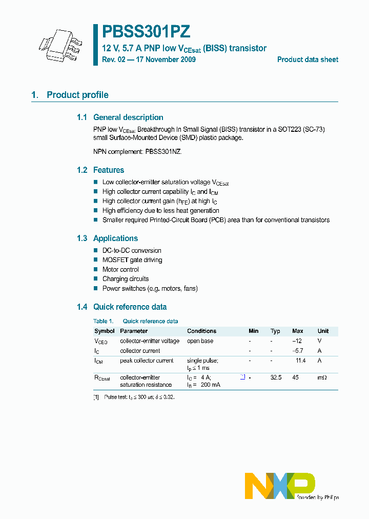 PBSS301PZ_4903141.PDF Datasheet