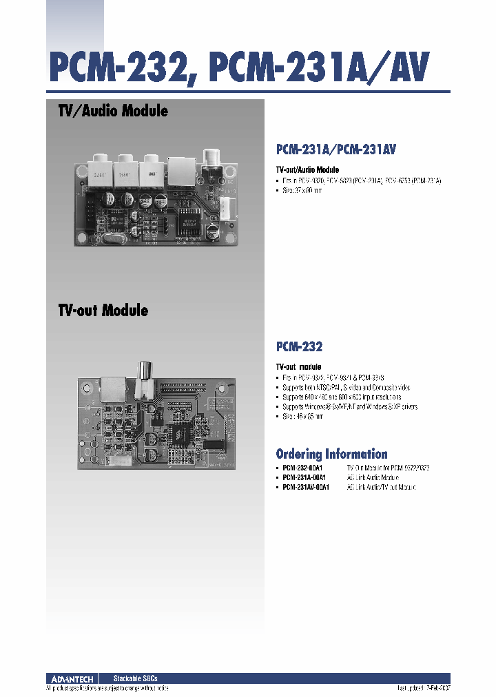 PCM-231A-00A1_4529300.PDF Datasheet
