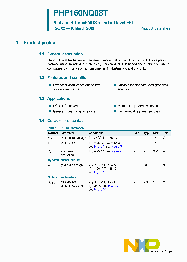 PHP160NQ08T_4758362.PDF Datasheet