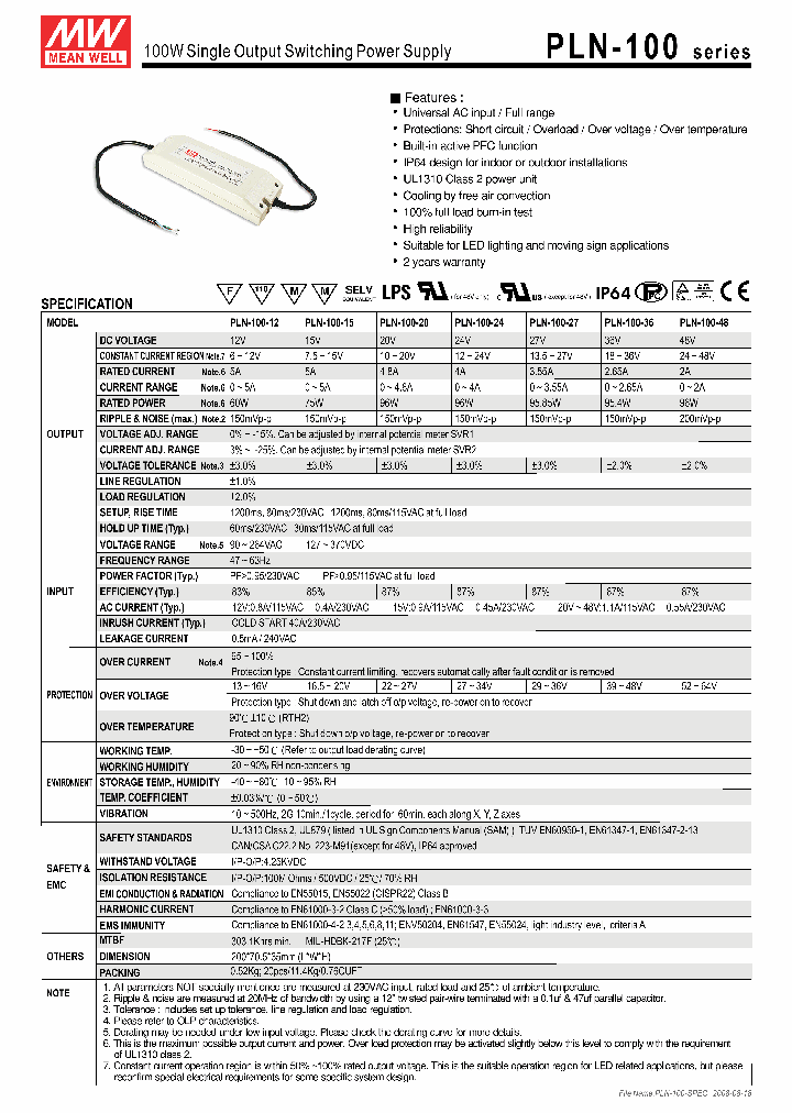 PLN-100_4819345.PDF Datasheet