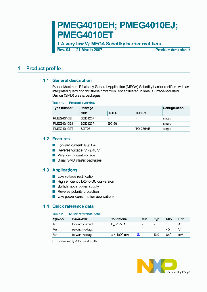 PMEG4010EH_4620435.PDF Datasheet