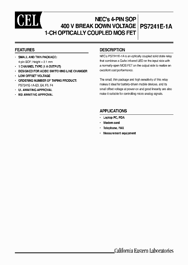 PS7241E-1A_4189474.PDF Datasheet