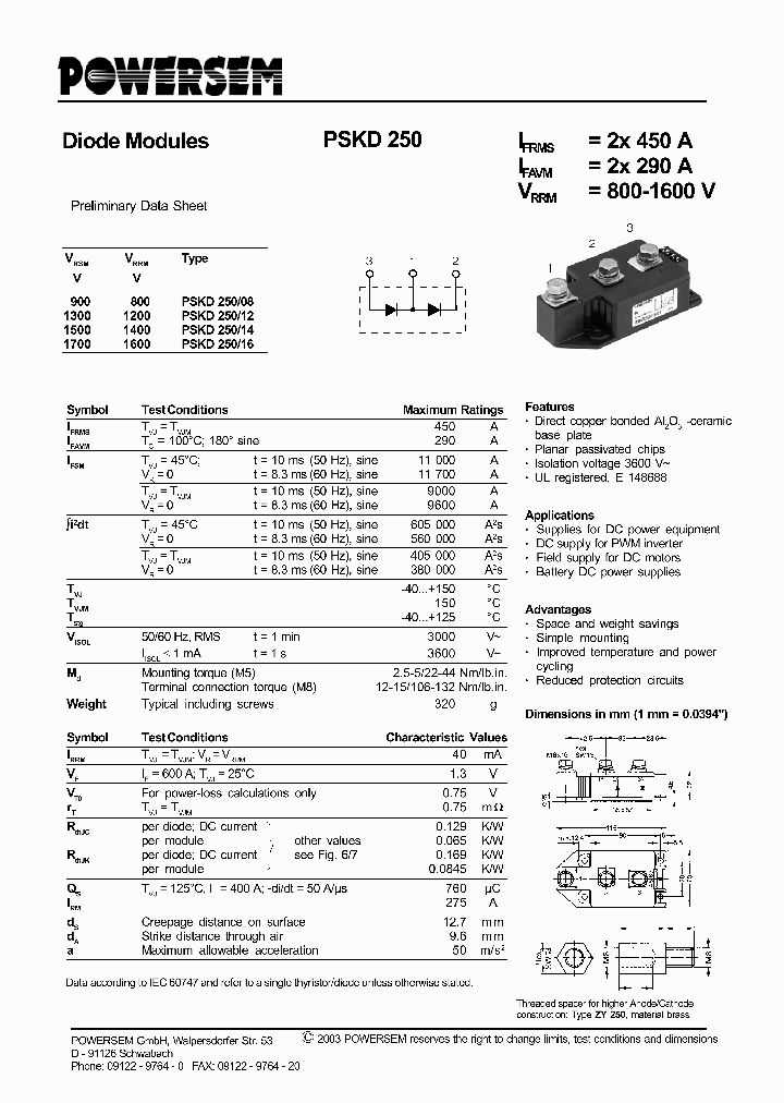 PSKD250_4616991.PDF Datasheet