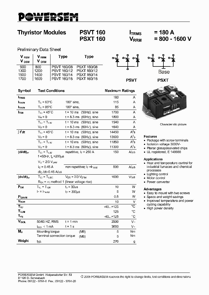 PSXT160_4538388.PDF Datasheet