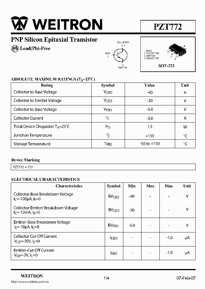 PZT772_4709131.PDF Datasheet