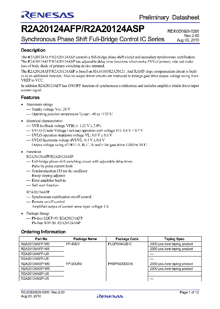 R2A20124ASP-U0_4860977.PDF Datasheet