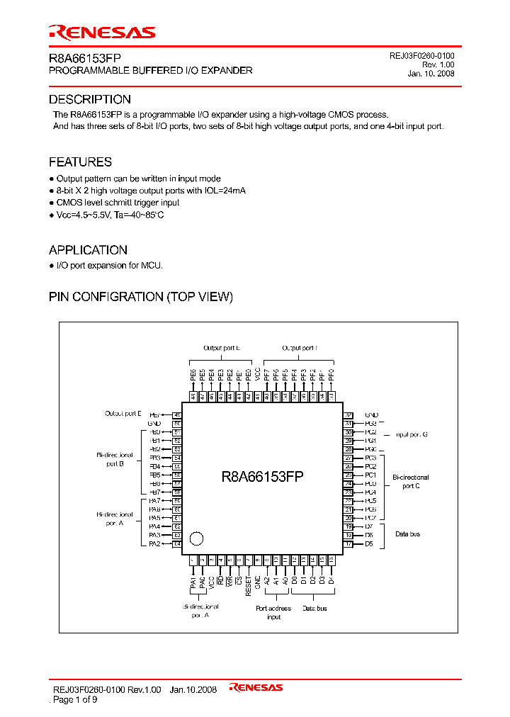 R8A66153FP_4243447.PDF Datasheet