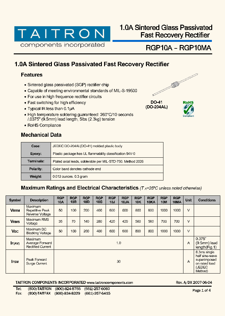 RGP10B_4561278.PDF Datasheet