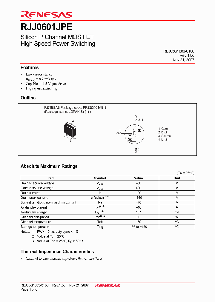 RJJ0601JPE_4785728.PDF Datasheet