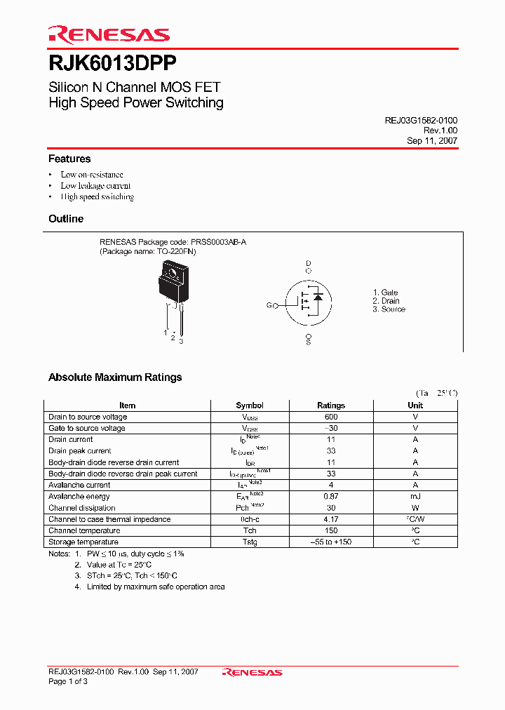 RJK6013DPP_4378329.PDF Datasheet