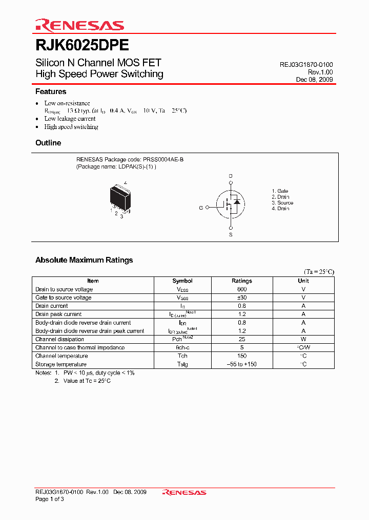 RJK6025DPE-00-J3_4530294.PDF Datasheet