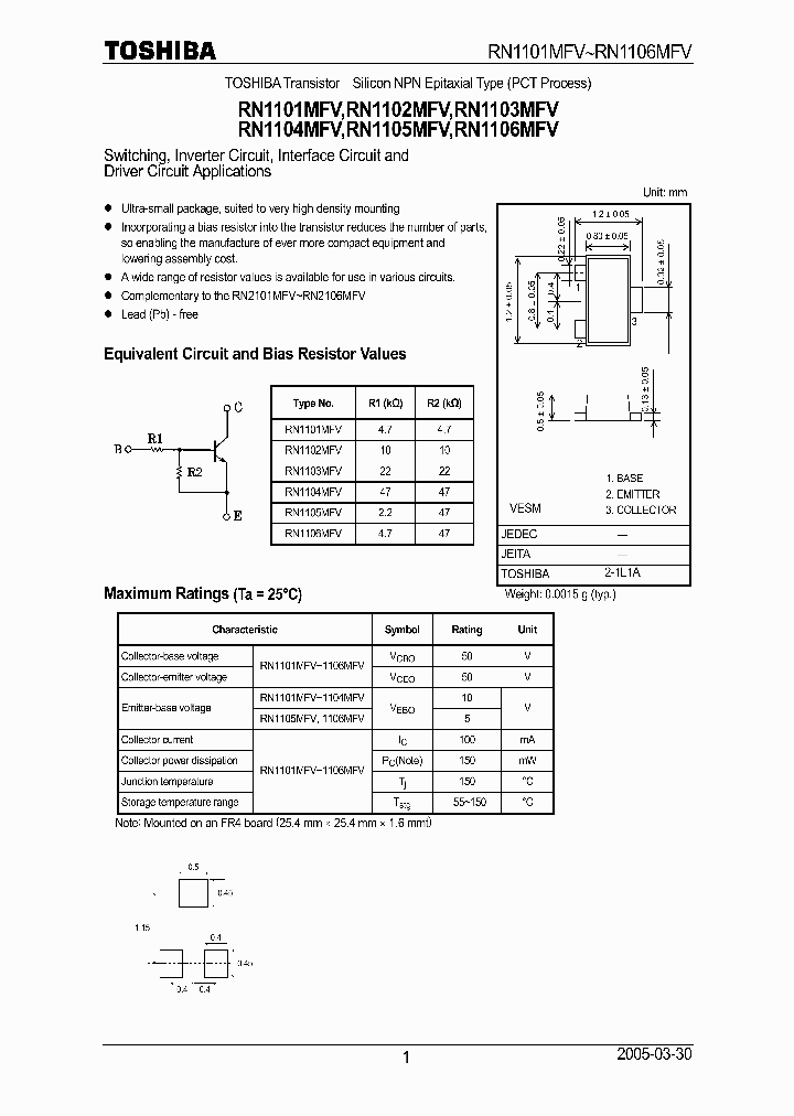 RN1102MFV_4665269.PDF Datasheet