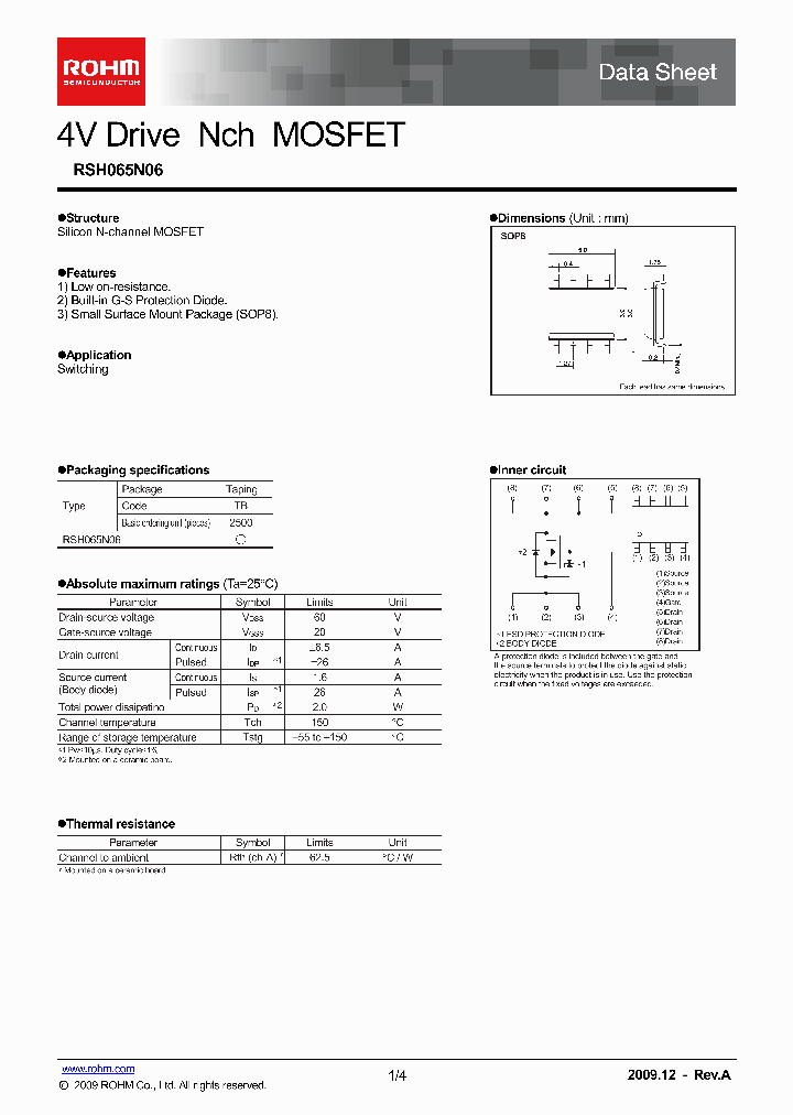 RSH065N06_4917184.PDF Datasheet