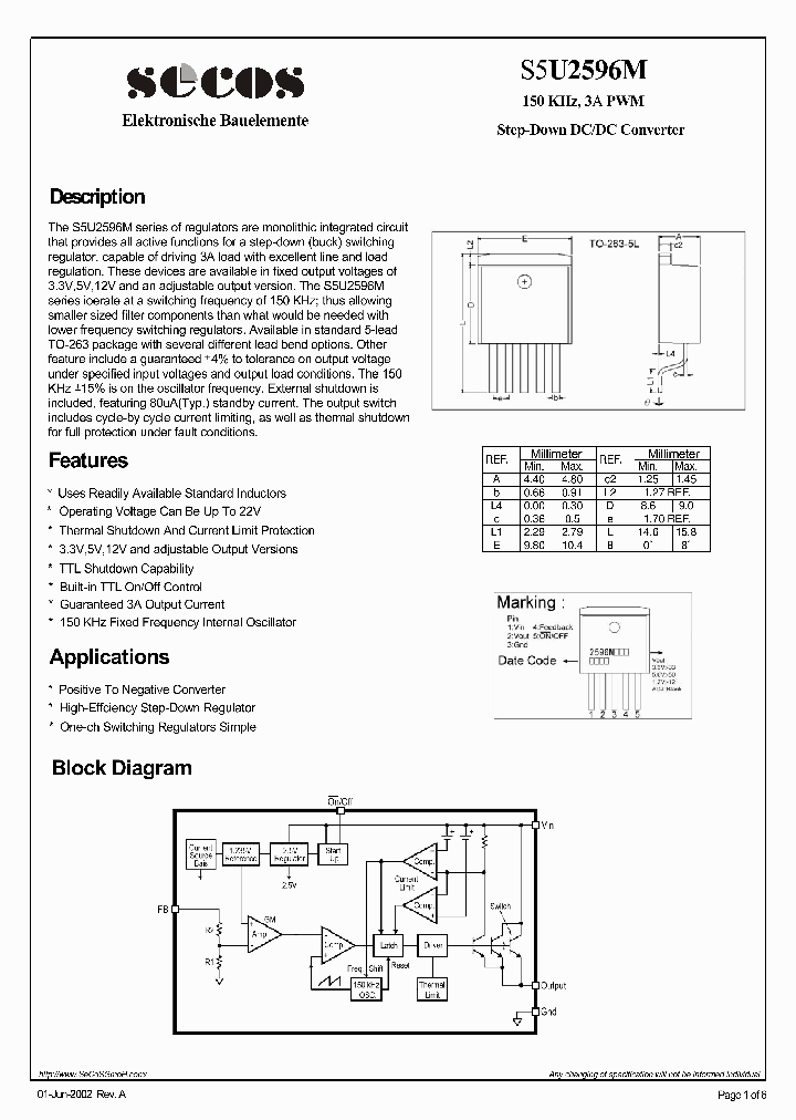 S5U2596M_4422798.PDF Datasheet