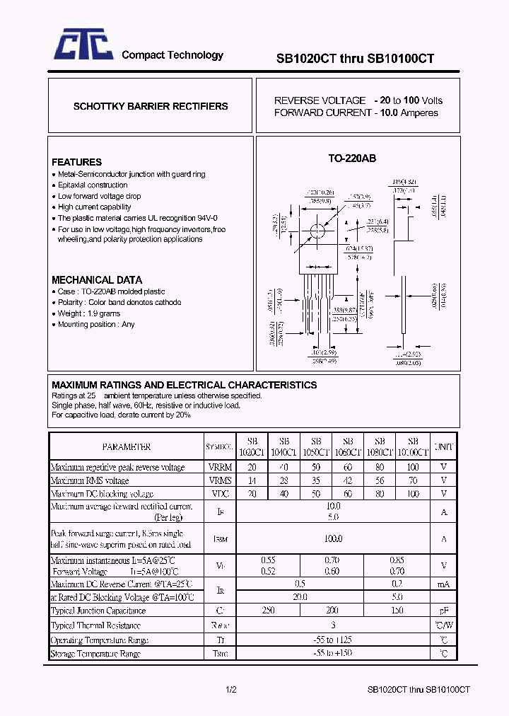 SB1020CT_4586905.PDF Datasheet