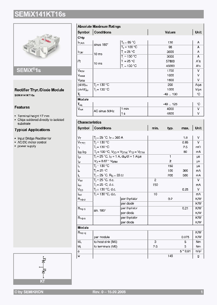 SEMIX141KT16S_4522787.PDF Datasheet