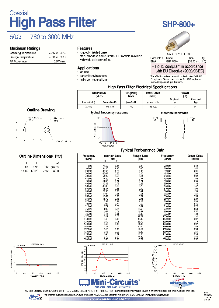 SHP-800_4468421.PDF Datasheet