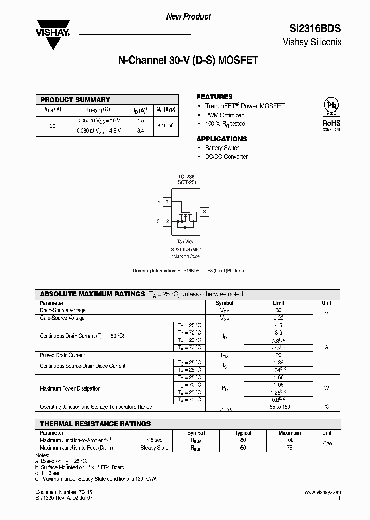 SI2316BDS_4263490.PDF Datasheet