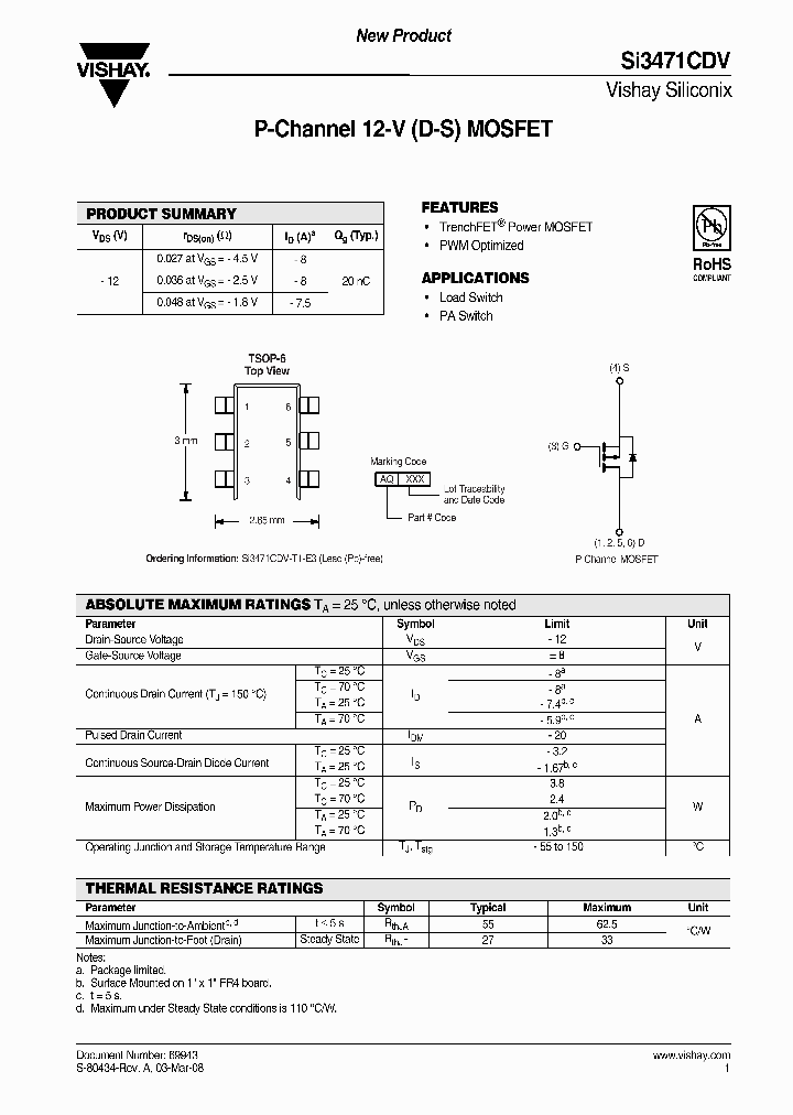 SI3471CDV-T1-E3_4468394.PDF Datasheet