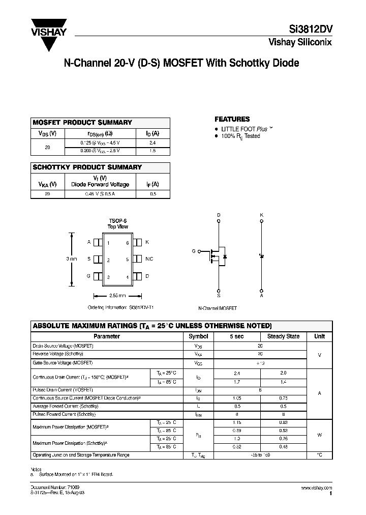 SI3812DV_4252214.PDF Datasheet