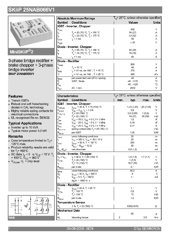 SKIIP25NAB066V106_4177188.PDF Datasheet