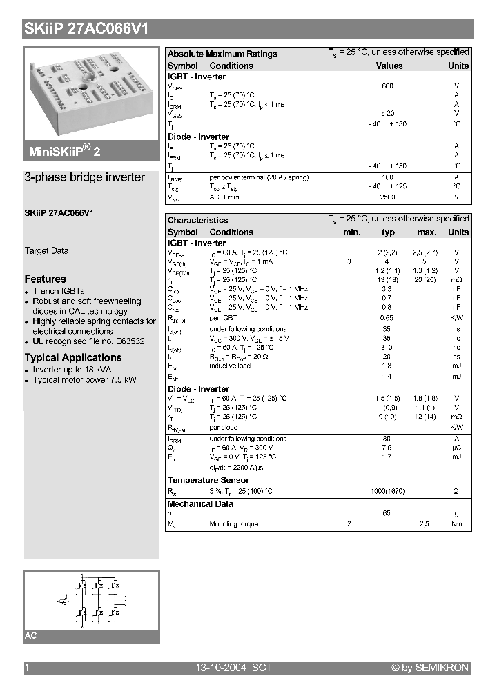 SKIIP27AC066V1_4225952.PDF Datasheet