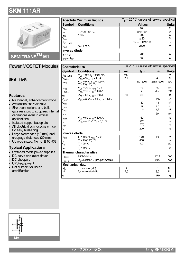 SKM111AR_4539752.PDF Datasheet