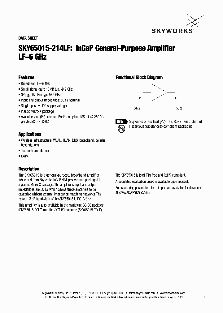 SKY65015-214LF_4181100.PDF Datasheet