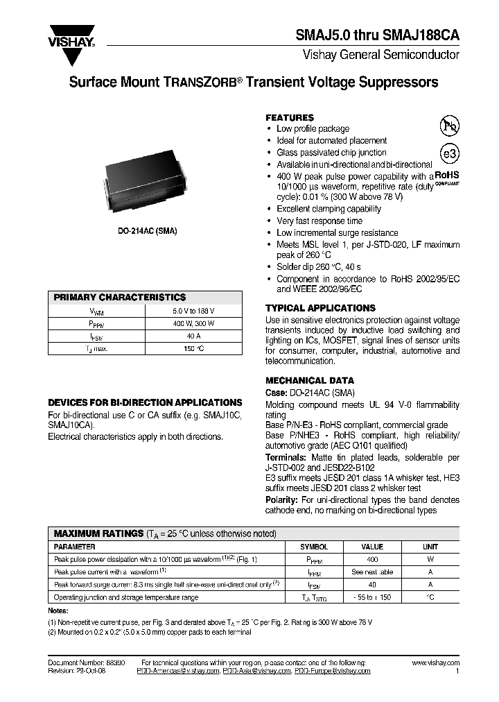 SMAJ50A_4500284.PDF Datasheet