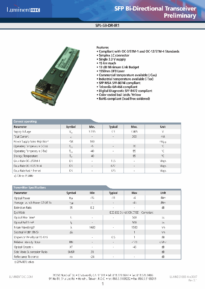 SPL-53-DR-IR1-CDA_4443405.PDF Datasheet