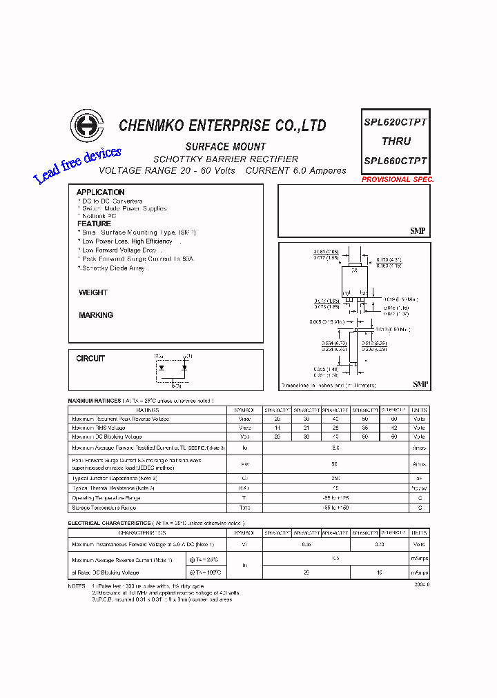 SPL620CTPT_4569542.PDF Datasheet