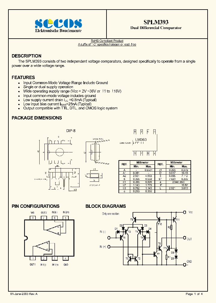 SPLM393_4527888.PDF Datasheet