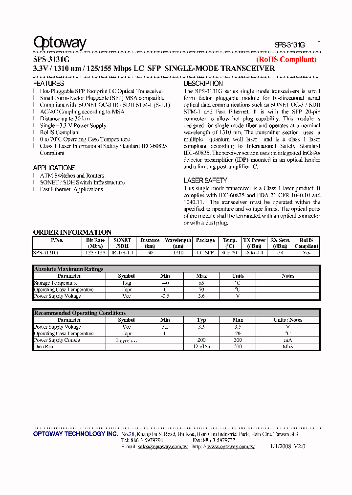 SPS-3131G08_4907090.PDF Datasheet