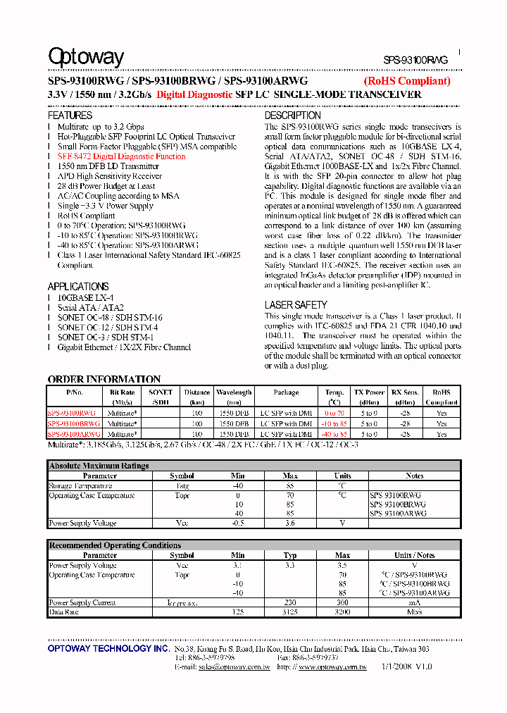 SPS-93100ARWG_4552257.PDF Datasheet