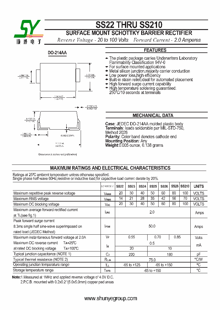 SS210_4609377.PDF Datasheet
