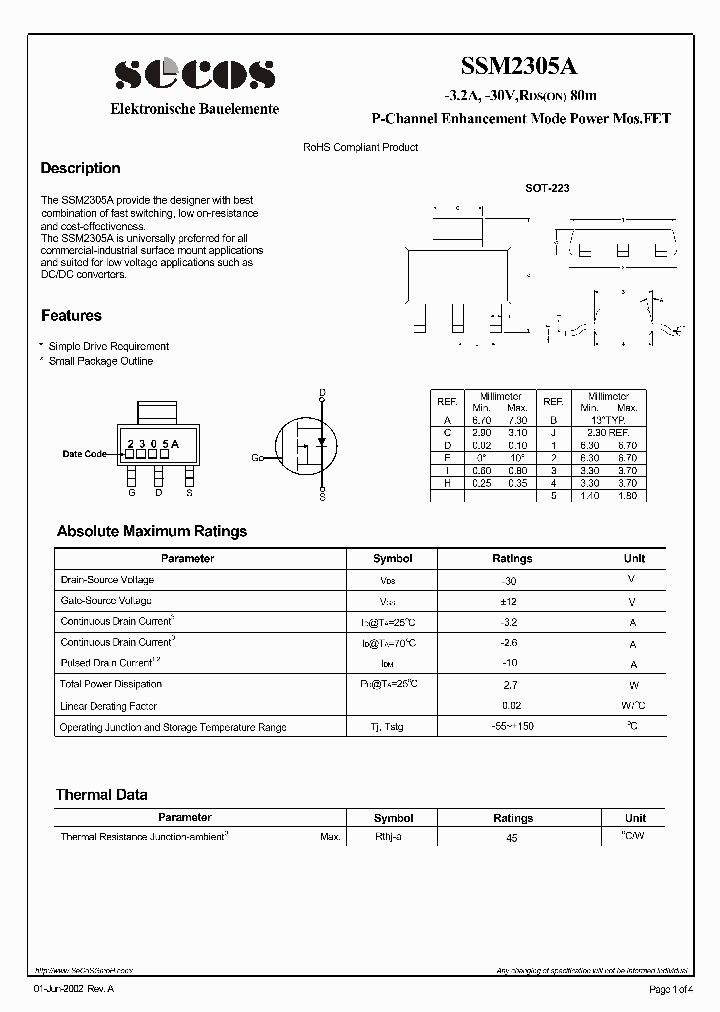 SSM2305A_4812840.PDF Datasheet