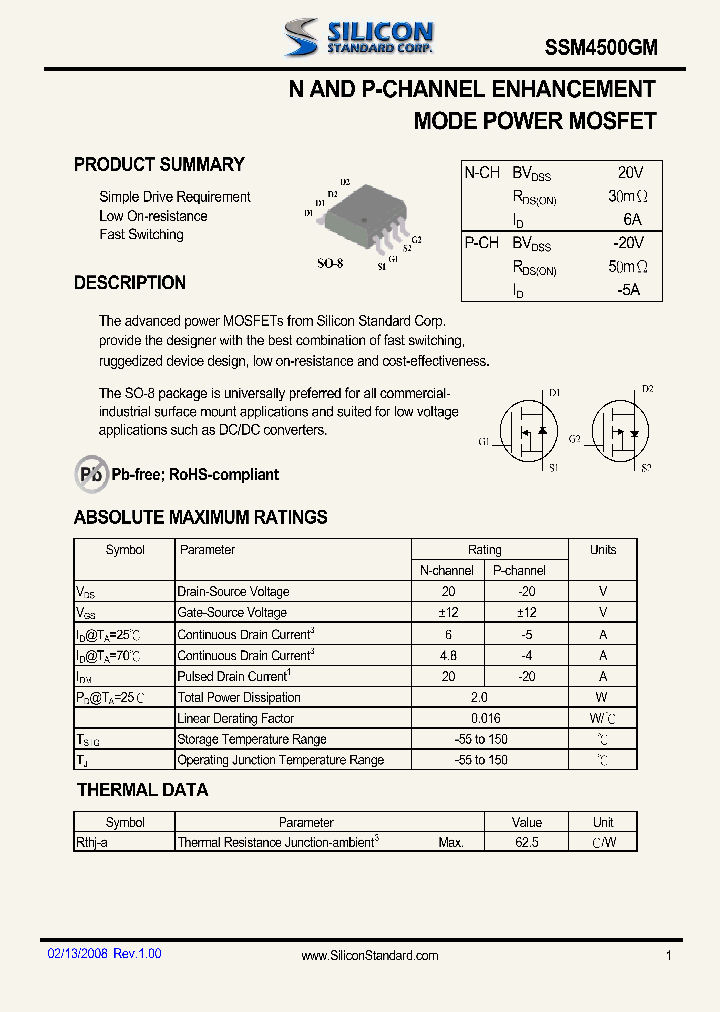 SSM4500GM_4598636.PDF Datasheet