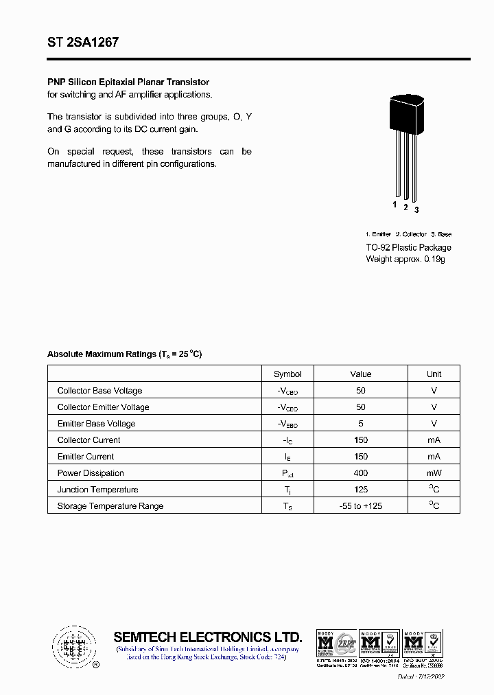 ST2SA1267_4529854.PDF Datasheet