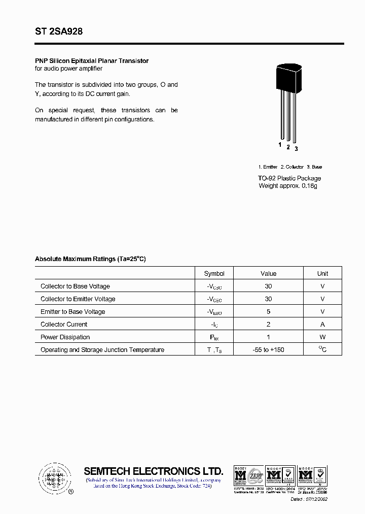 ST2SA928_4423442.PDF Datasheet