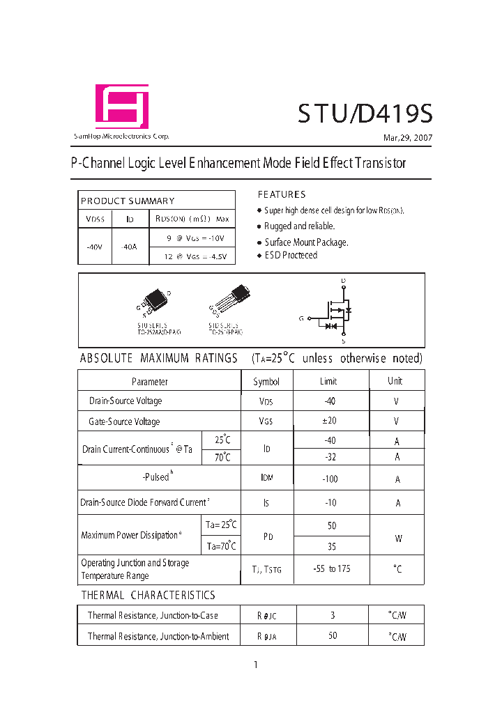 STD419S_4329070.PDF Datasheet