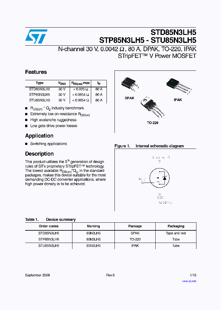 STD85N3LH5_4254586.PDF Datasheet